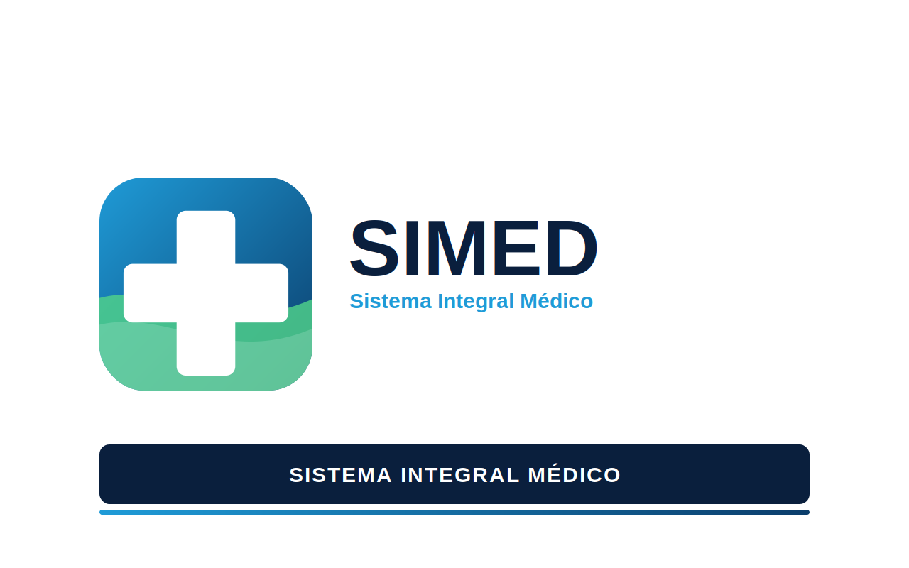 Pantalla de SIMED